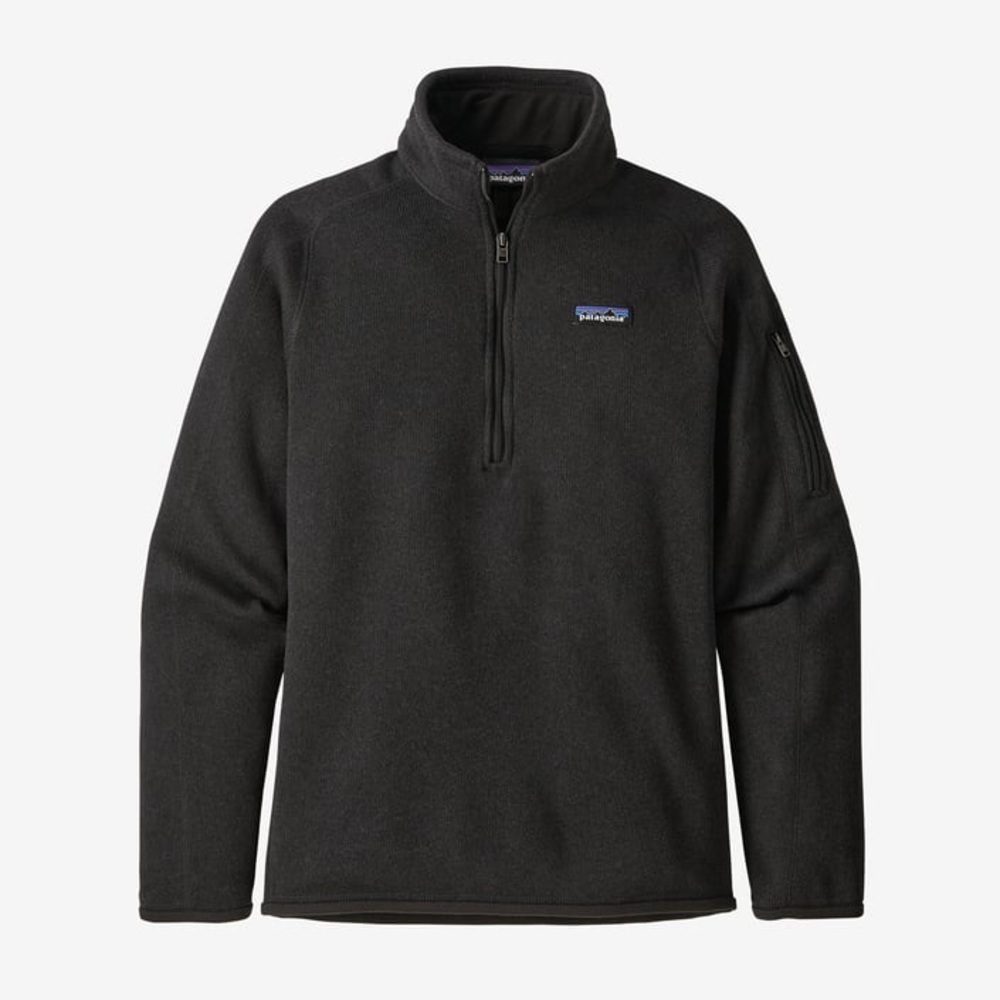 Patagonia Women's Better Sweater 1/4-Zip Fleece Black Size XXL